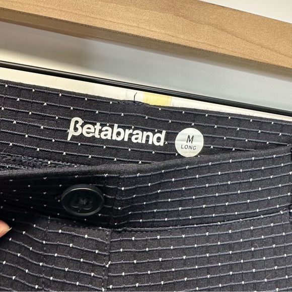 Betabrand Straight Leg Stretch Dress Pants Polka Dot Size Medium Long - Picture 5 of 9